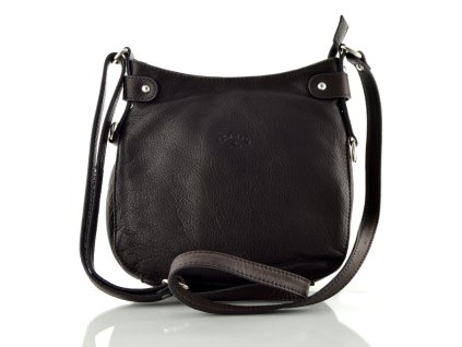 Kožené crossbody Katana - tmavě hnědé
