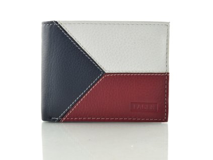 Kožená peněženka - vlajka ČR na šířku