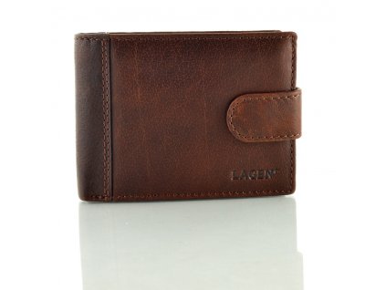 Pánská peněženka Lagen s přezkou - hnědá