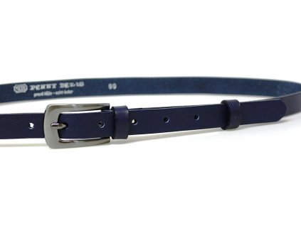 Modrý úzký dámský opasek - Penny Belts