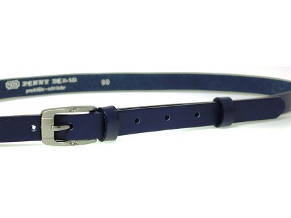 Modrý úzký dámský opasek  100 cm - Penny Belts