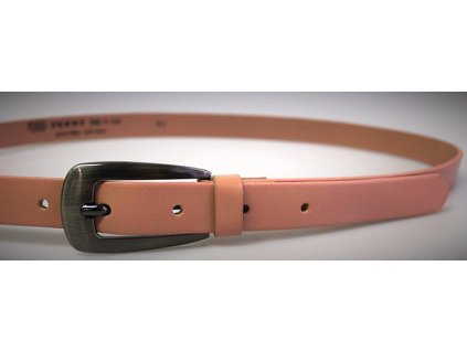 Růžový úzký dámský opasek - Penny Belts