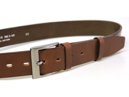 Hnědý pánský kožený opasek 115 cm - Penny Belts