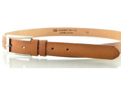 Pánský kožený opasek - hnědo rezavý