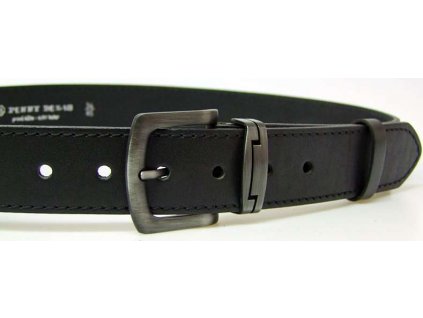 Nadměrný 140 cm dlouhý kožený opasek Penny Belts - černý