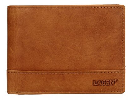 Kožená pánská peněženka Lagen - světle hnědá