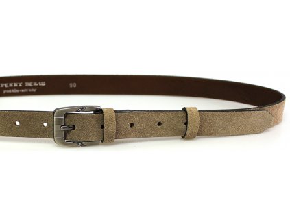 Béžový semišový dámský opasek 95 cm - Penny Belts