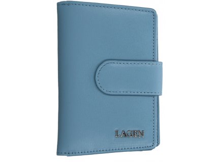 Kožená peněženka Lagen -světle modrá