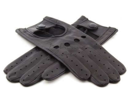 Dámské kožené řidičské rukavice Bohemia gloves - černé