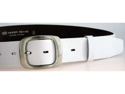 Bílý kožený dámský opasek 105 cm - Penny Belts