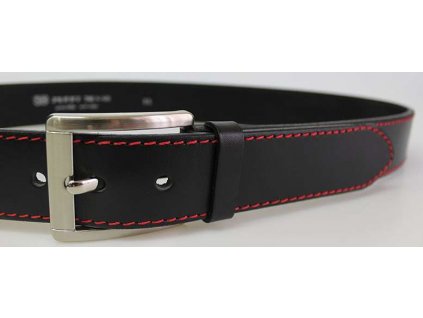 Černý kožený opasek 100 cm - Penny Belts