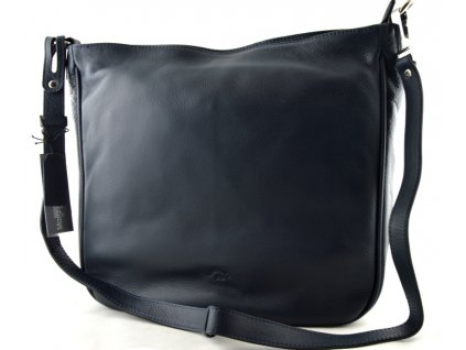 Kožená taška crossbody Katana - tmavě modrá