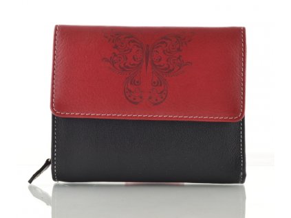 Kožená peněženka DD - motýl