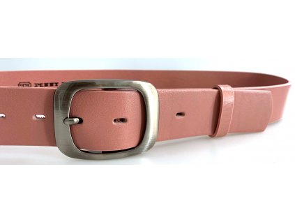 Růžový kožený dámský opasek 100 cm - Penny Belts