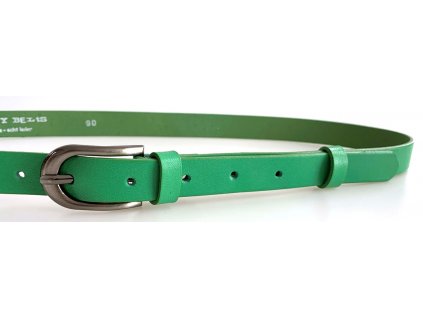 Zelený kožený dámský opasek 90 cm Penny Belts