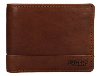 Klasická pánská kožená peněženka značky Lagen - tan