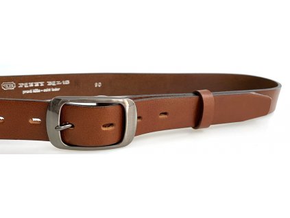 Hnědý dámský kožený opasek 95 cm Penny Belts