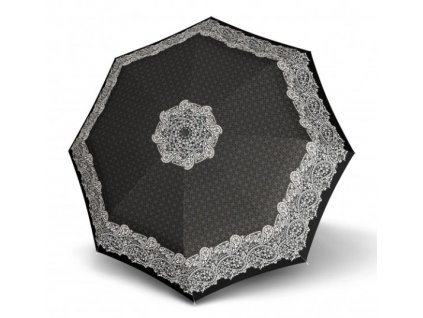 Dámský deštník Doppler Mini Fiber - černobílý vzor