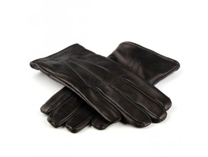 Pánské kožené rukavice Bohemia Gloves - černé