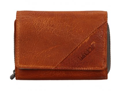Dámská kožená peněženka Lagen - caramel