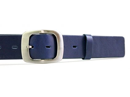 Modrý kožený dámský opasek 100 cm - Penny Belts