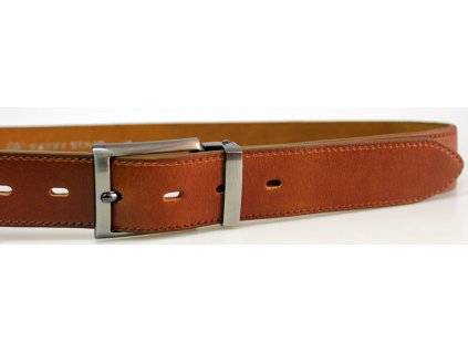 Pánský kožený opasek Penny Belts 95 cm - hnědý