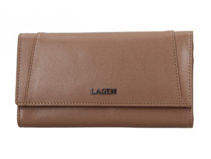 Luxusní kožená peněženka Lagen - béžová