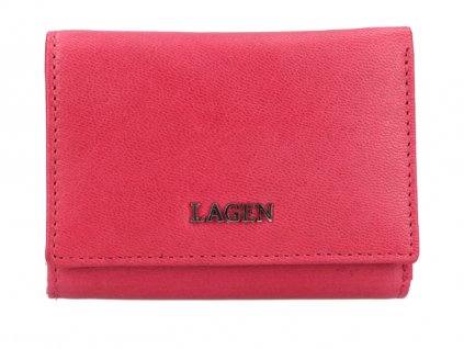 Kožená peněženka Lagen - růžová