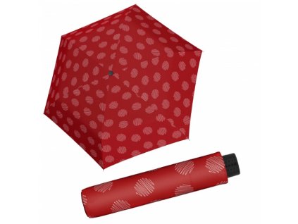 Deštník Fiber Havanna odlehčený - červený puntík