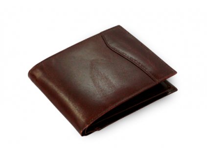 Prostorná kožená pánská peněženka ARWEL - hnědá