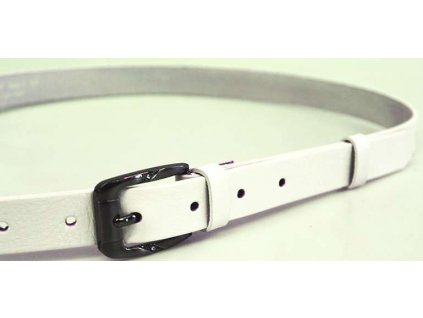 Bílý úzký dámský opasek - Penny Belts 100 cm