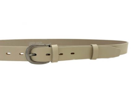 Kožený dámský opasek Penny Belts 90 cm - béžový