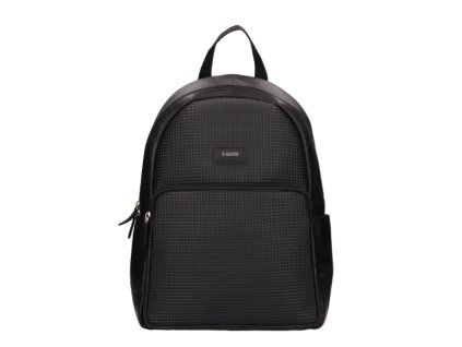 UNI kožený batoh s plastickým vzorem Lagen - černý