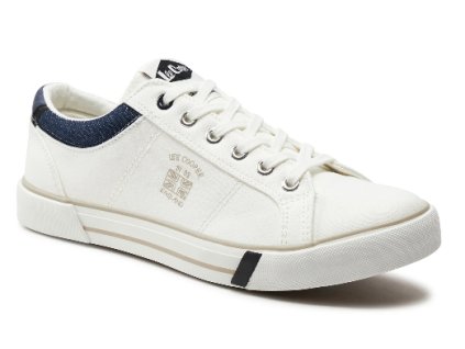 Pánské plátěné tenisky Lee Cooper - bílé