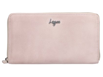 Dámská kožená penálová peněženka Lagen - oříšková
