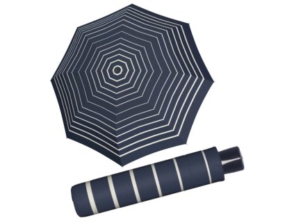 Dámský deštník Doppler Mini Fiber - modré proužky