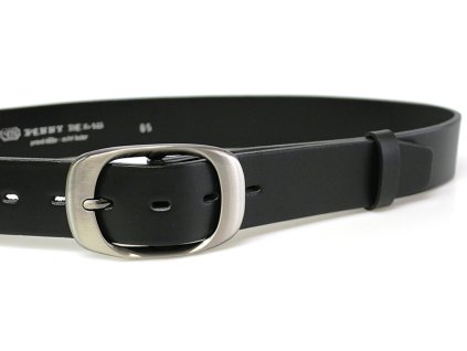 Černý kožený dámský opasek - Penny Belts 110 cm