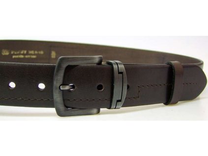 Hnědý kožený opasek - Penny Belts 105 cm