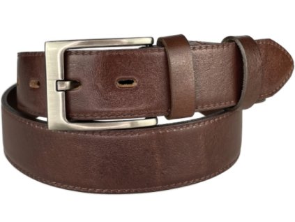 Společenský kožený opasek Penny Belts - hnědý