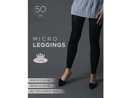 Punčochové legíny MICRO leggins 50 DEN NERO (černé)