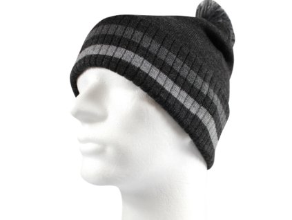 Pánská pletená čepice VOXX tmavě šedá