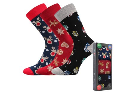 Dárková sada vánočních ponožek Lonka