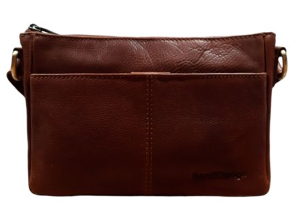 Kožená kabelka SendiDesign - hnědá