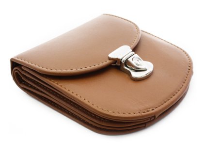 Kožená peněženka se zámečkem Arwel hnědá