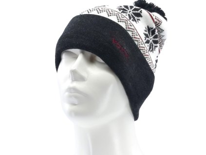 Čepice pletená s norským vzorem VOXX antracit