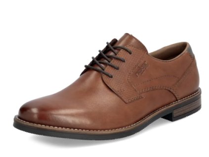 Pánské kožené polobotky Rieker-hnědé