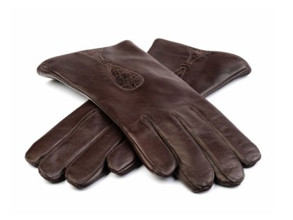 Dámské kožené rukavice Bohemia Gloves - hnědé