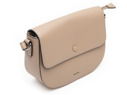Klopnová kožená kabelka Katana - taupe
