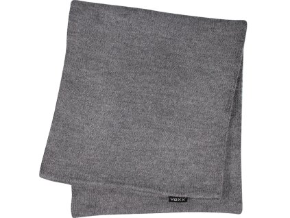 Pletená šála VOXX kruhová tmavě šedá
