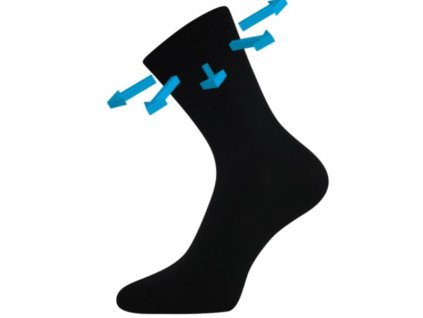 Bambusové ponožky Lonka Drbambik 43-46 černé